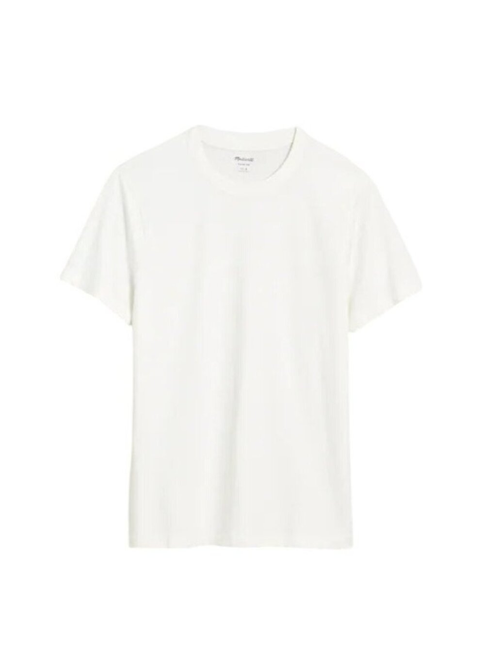 Madewell Mens Garment Dyed Allday Crewneck Tee~Size S~Soft White NWoT L17 19
